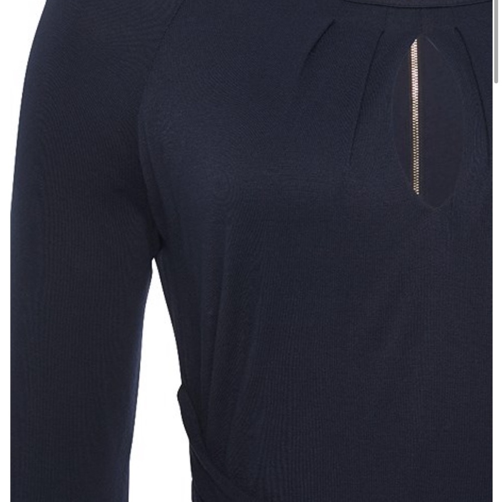 Long Sleeve Bodycon Dress size XS Color Navy Blue Brand New - Picture 4 of 7